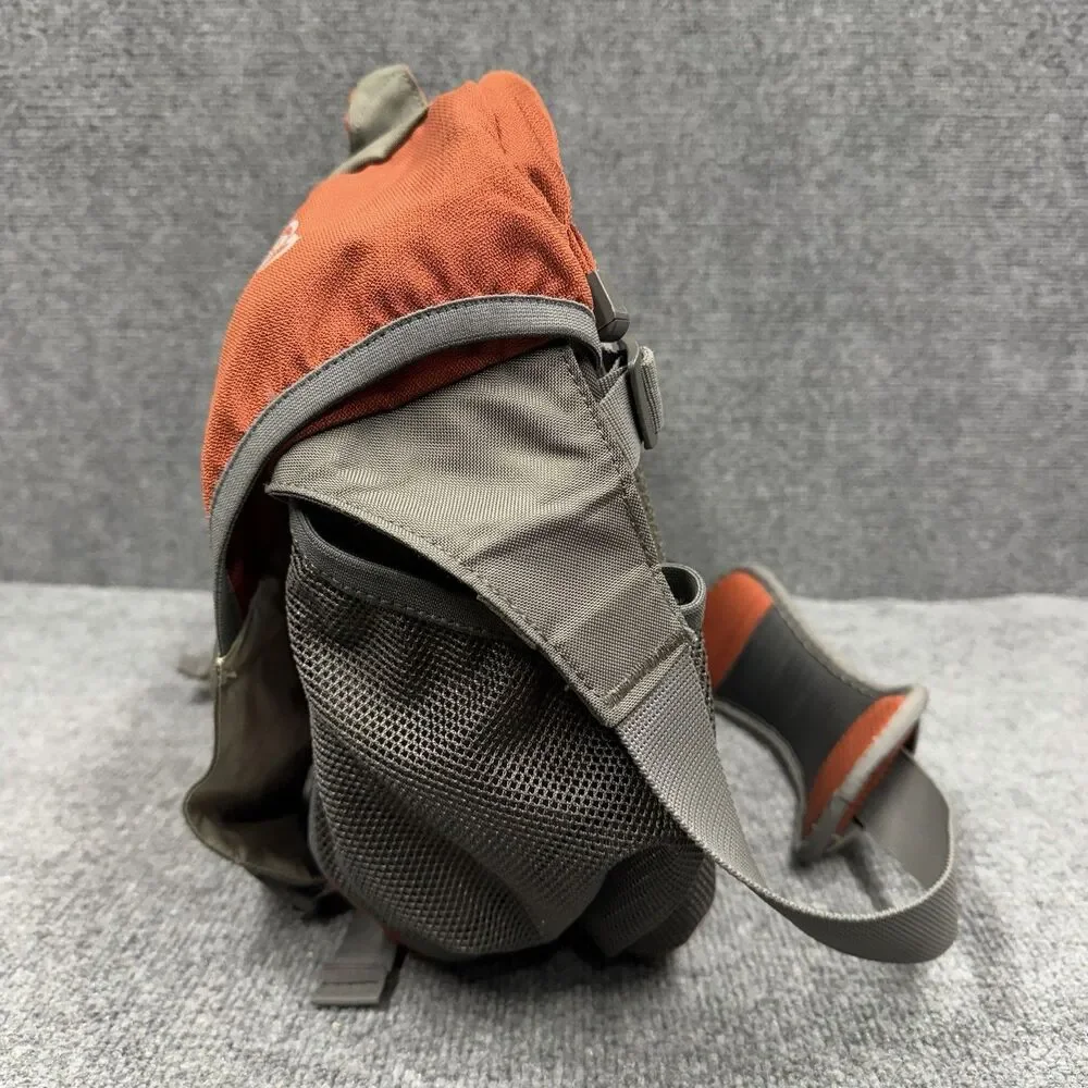 E1 OSPREY Elroy Messenger Bag Cargo Pockets Sipper Side Laptop Burnt Orange Gray